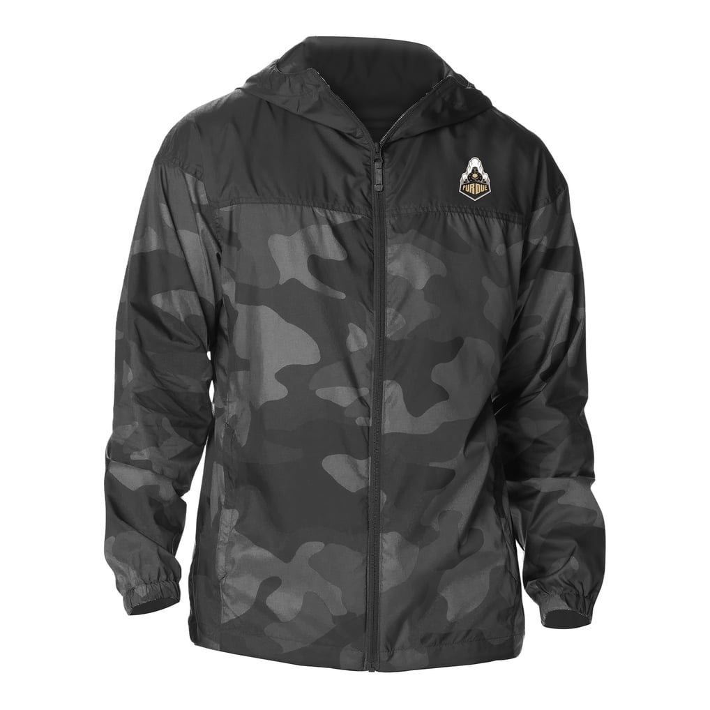  Purdue Boilermakers Columbia Flash Challenger Novelty Omni-Tech Full-Zip Windbreaker Jacket - Black